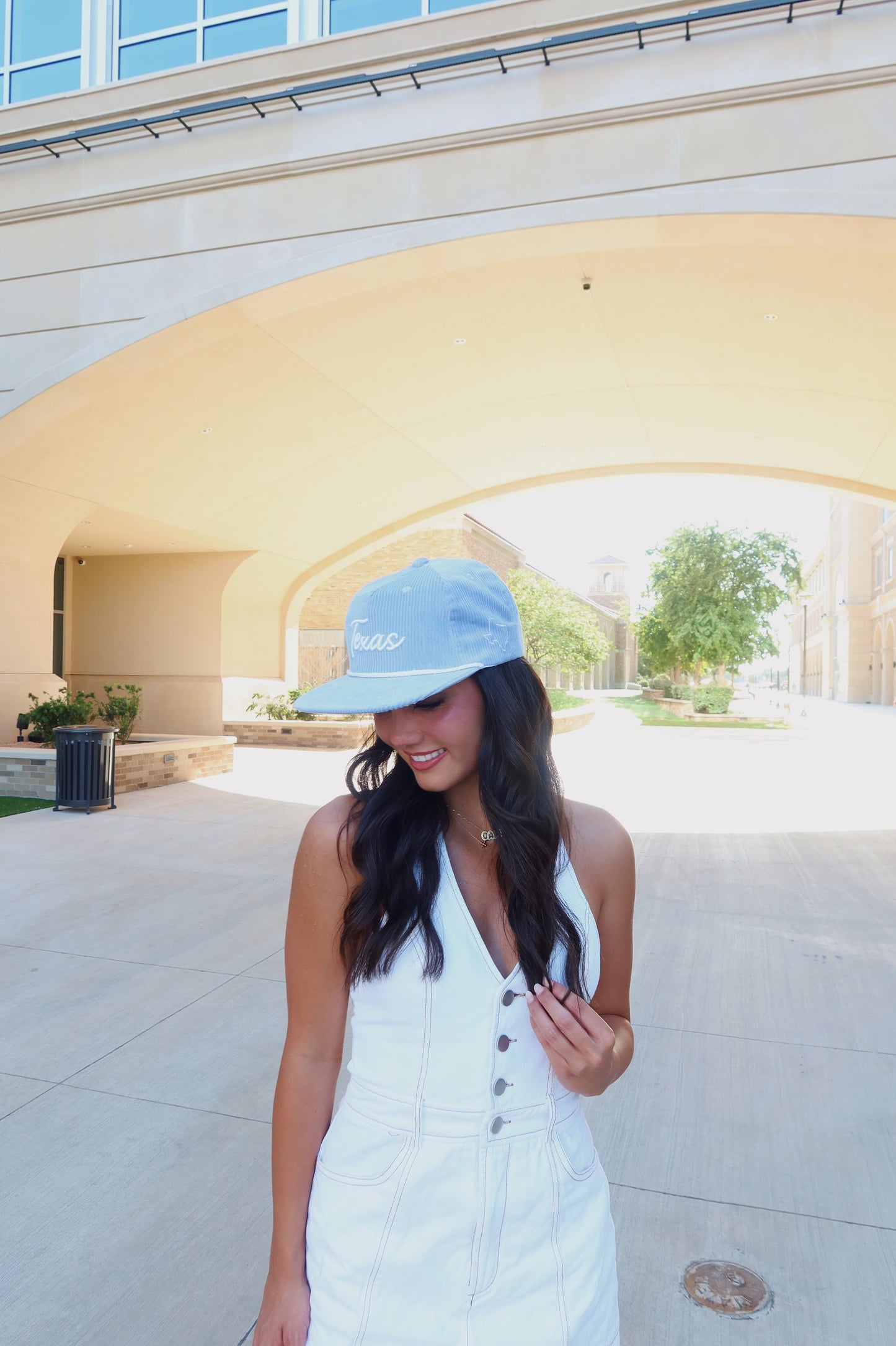 BABY BLUE TEXAS CORDUROY HAT