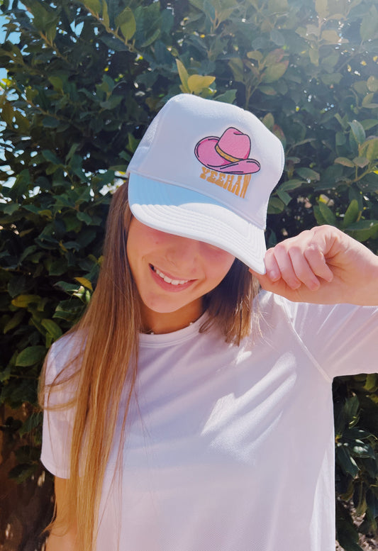 YEEHAW COWBOY TRUCKER HAT