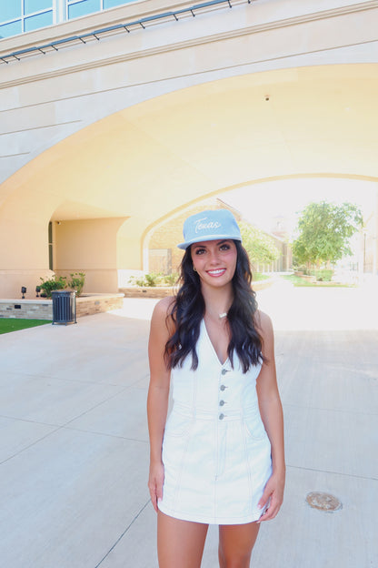 BABY BLUE TEXAS CORDUROY HAT