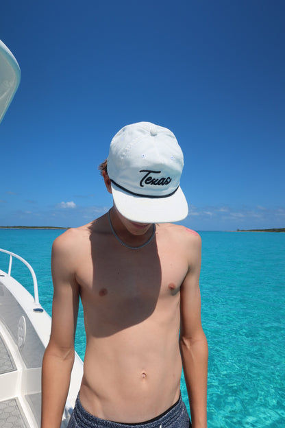 WHITE TEXAS CORDUROY CAP
