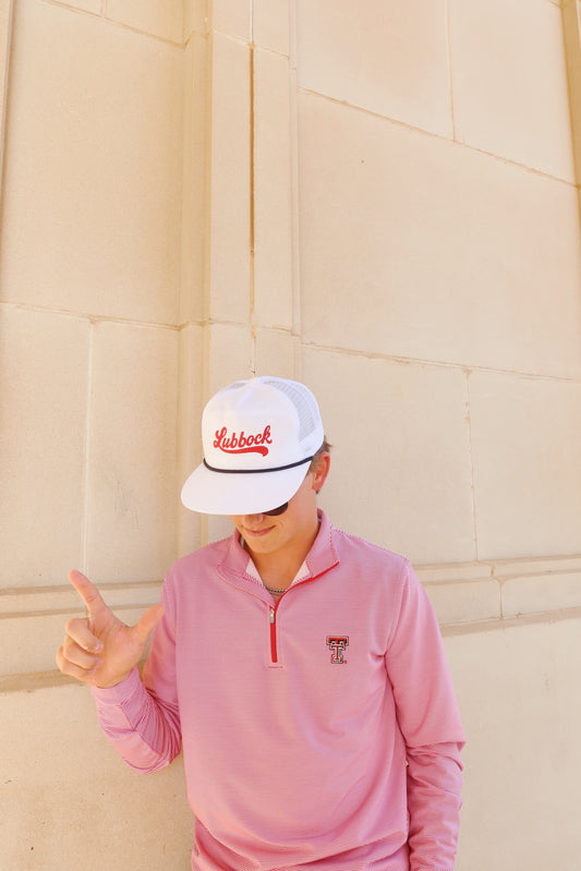LUBBOCK SCRIPT WHITE ROPE HAT