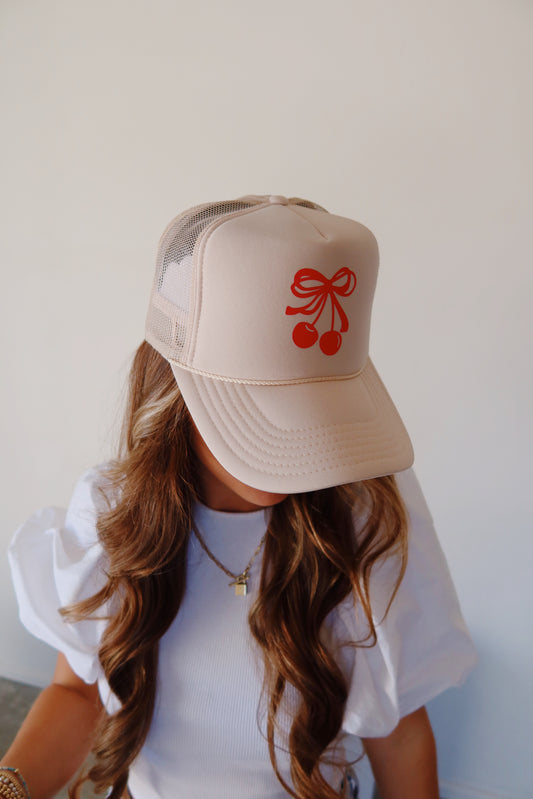 CHERRY BOW CAP