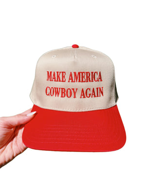 MAKE AMERICA COWBOY AGAIN - KHAKI