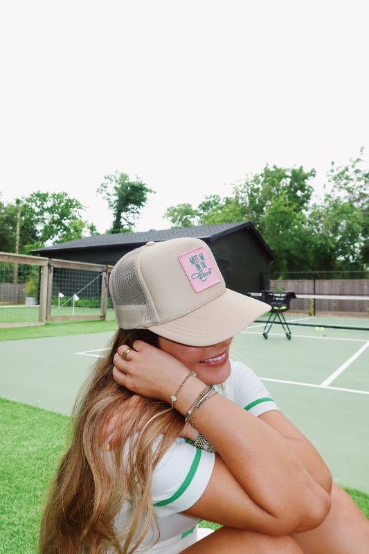 MEET ME ON THE COURT TRUCKER HAT