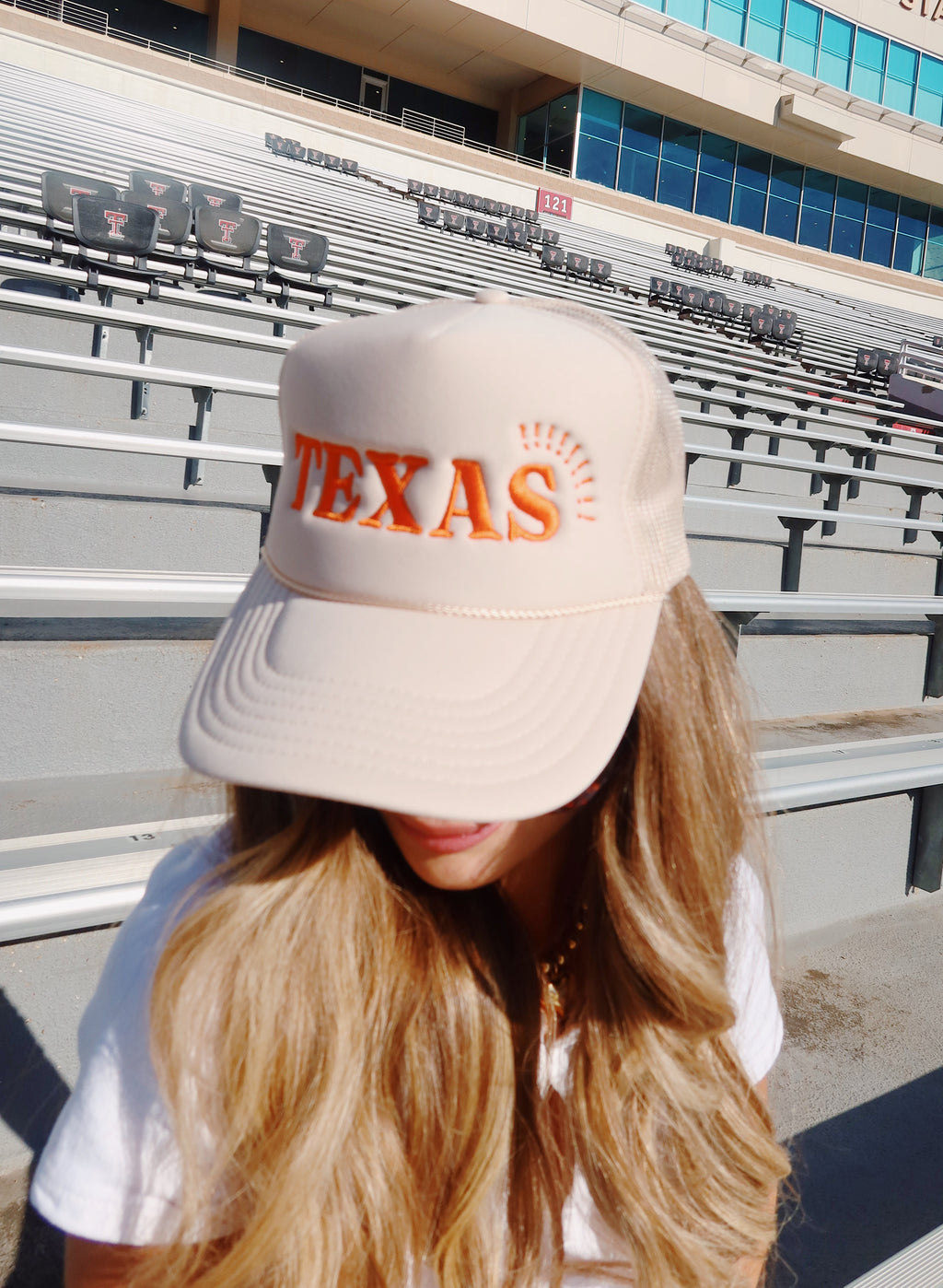 TEXAS !!!!! TAN TRUCKER HAT