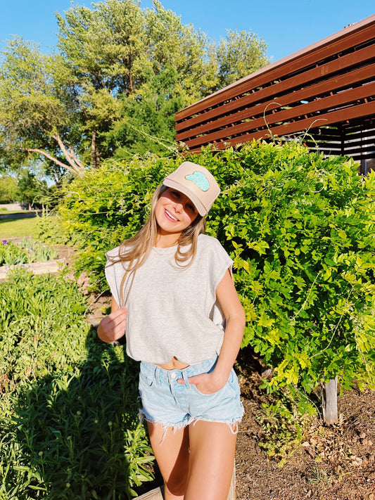 BLUE COWBOY HAT