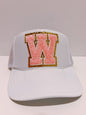 CUSTOMIZE IT MONOGRAM WHITE TRUCKER CAP ☻