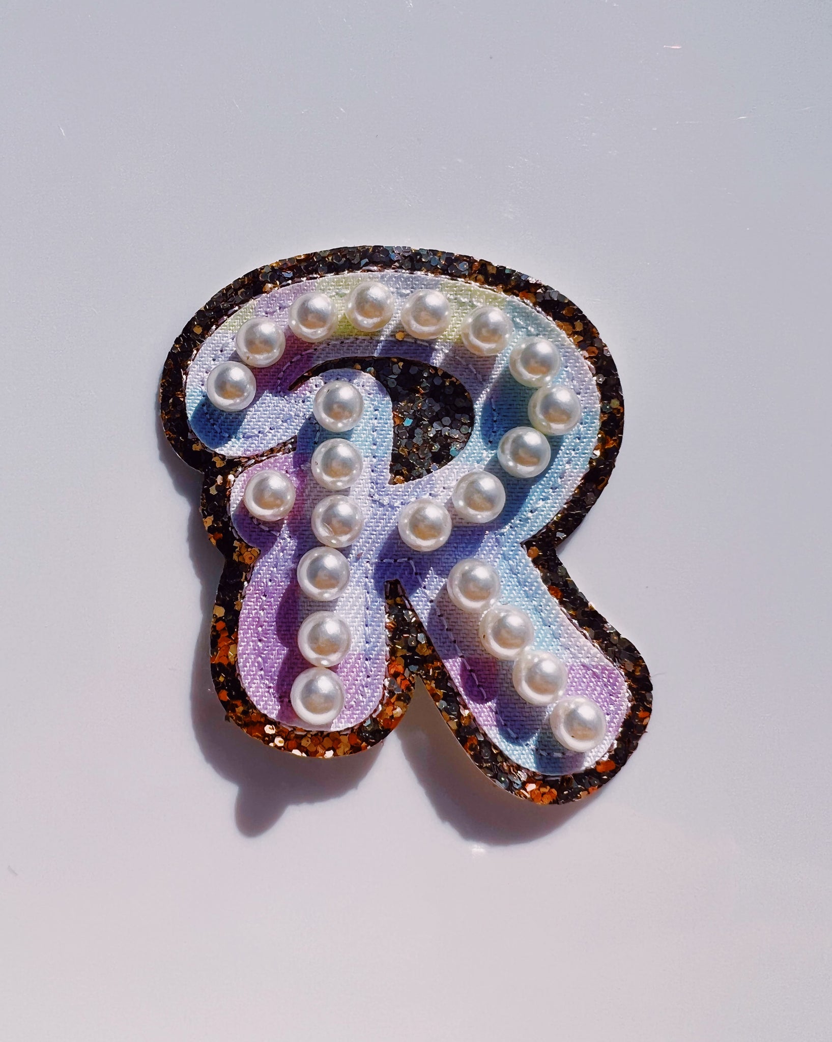 RAINBOW PEARL LETTERS (MUST ADD HAT SEPARATELY) ☻