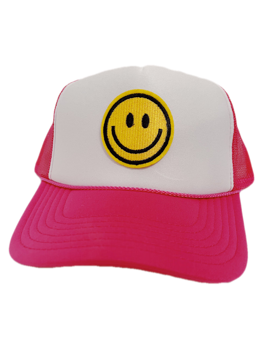 HOT PINK TWO TONED SMILEY HAT ☻
